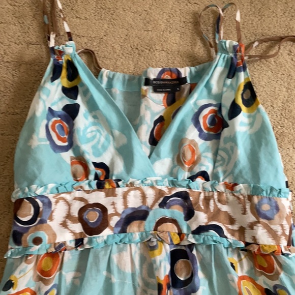 BCBG Maxazria blue halter dress - Picture 2 of 4